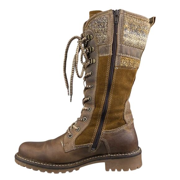 Boss & Co Women’s Caird Brown Leather Sherpa Lined Winter Boot Size 37 US 6/6.5 - Picture 2 of 14